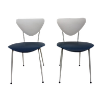 Jaren 50 Skai Stoelen, Set Van 2