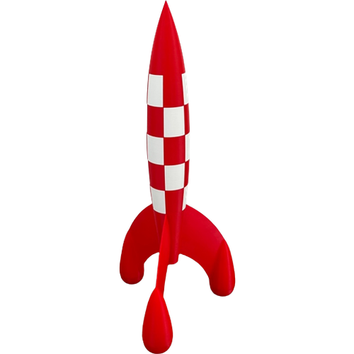 3D Geprinte Kuifje Raket