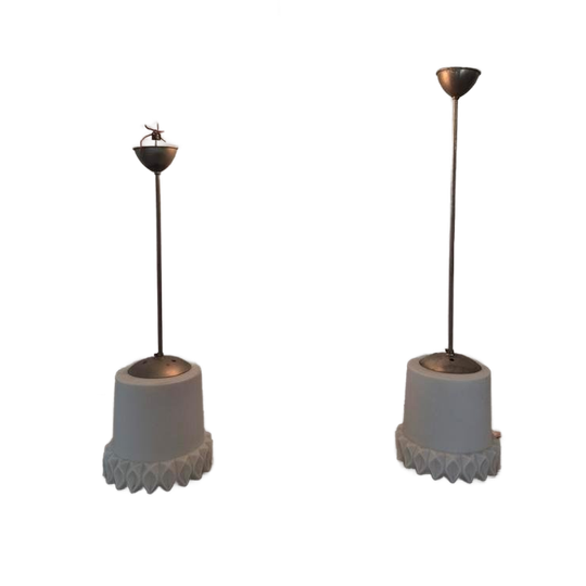 3 Peil & Putzler Hustadt Zonnebloem Vintage Opaline Hanglamp 1