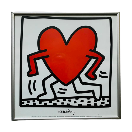 Keith Haring Poster Untitled Heart In Lijst