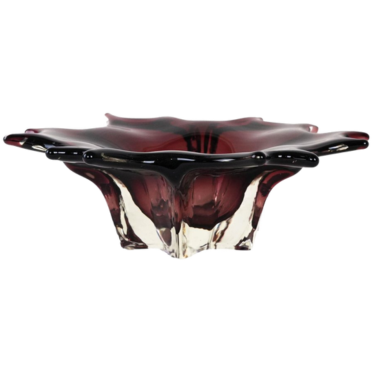 Glass Platter, Italian Design, 1970s, Made In Italy 1