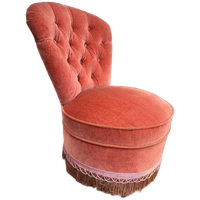 Vintage Roze Fauteuil/ Éénzit / Clubzetel