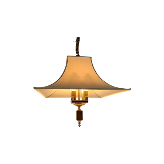 Herda Amsterdam - Trekpendel Hanglamp - Messing - Hollywood Regency Stijl - 70's 1