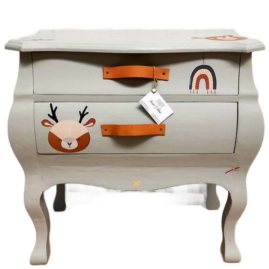Ladekastje (grijs) Met Decoratie 1