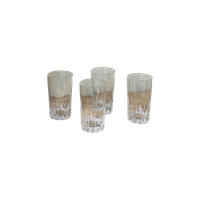 4 X Crystal Longdrink Water Glasses