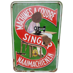 Goed Verweerd Singer Emaille Bord Van Emaillerie Belge Brux. thumbnail 1