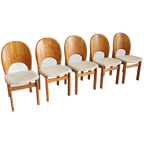 5 Vintage Deense Mid Century Eetkamer Stoelen Glostrup thumbnail 1
