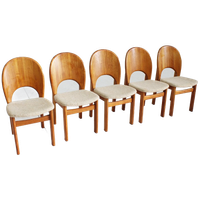 5 Vintage Deense Mid Century Eetkamer Stoelen Glostrup