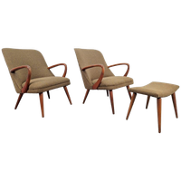 Set Vintage Fauteuils Teak ´60 Scandinavisch Mid Century