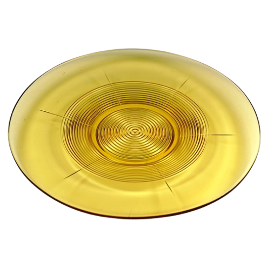 Vintage Schaal Glas Amber 1