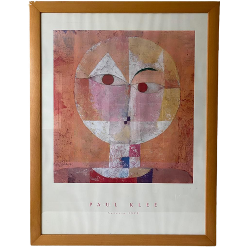 Paul Klee Art-Print Van Schilderij Seneco , Lijst 80 X 60