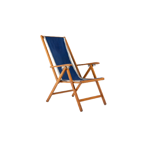 Italian Mid-Century Foldable Deck Chair From Fratelli Reguitti, 1960’S