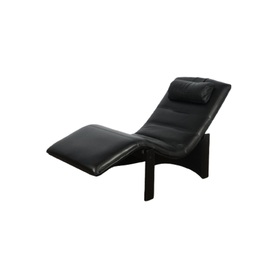 Adjustable Italian Leather Lounge Chair 1