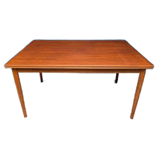 Vintage Verlengbare Eettafel, Deens Design, Jaren 60 1