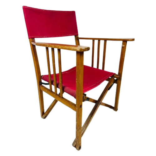 Vintage Vouwstoel. Directors Chair. Vouwbare Campingstoel. Camper Klapstoel.