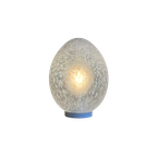 Vintage Ei Tafellamp - Gemarmerd Glas thumbnail 1