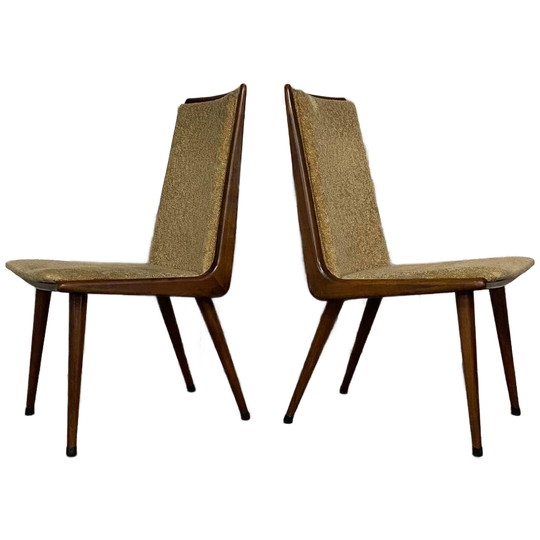 Vier Vintage Stoelen, Eetkamerstoelen. Design Coja Culemborg 1