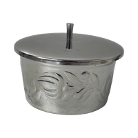 Alfra Alessi - Round Bowl - Butter Dish - Special Edition For Unilever - Stainless Steel
