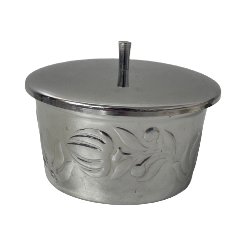 Alfra Alessi - Round Bowl - Butter Dish - Special Edition For Unilever - Stainless Steel