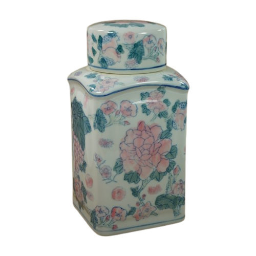 Vintage Dekselvaas Gemberpot Pastel Chinees