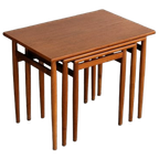 Vintage Nesting Tables | Bijzettafels | Teak | Zweeds thumbnail 1