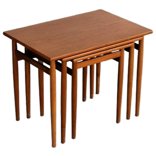 Vintage Nesting Tables | Bijzettafels | Teak | Zweeds 1