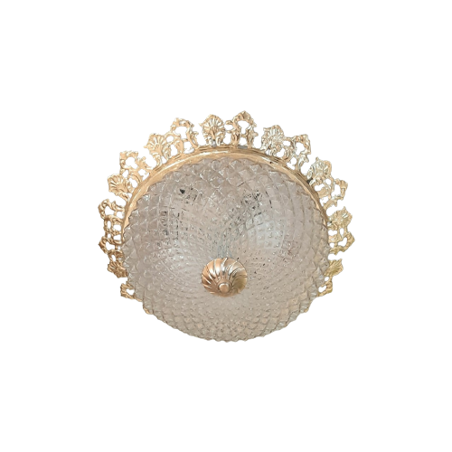 Nk45A – Plafond Brocante Kristal Lamp