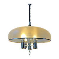 Mid Century Hanglamp Kroonluchter / Space Age Light Fixture