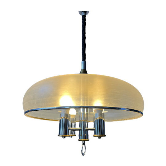 Mid Century Hanglamp Kroonluchter / Space Age Light Fixture 1
