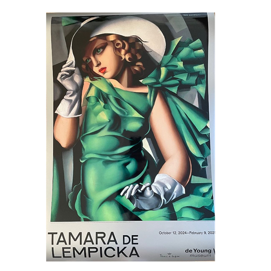 Tamara De Lempicka, Young Woman In Green (young Woman With Gloves), Ca. 1931 1