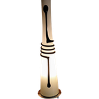 Design Tafel Lamp Jerzy Sluczan-Orkusz Snake Lamp Zwart / Wit Glas thumbnail 1