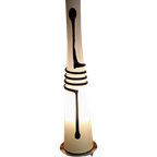 Design Tafel Lamp Jerzy Sluczan-orkusz Snake Lamp Zwart / Wit Glas thumbnail 1