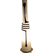Design Jerzy Sluczan-Orkusz Snake Lamp Zwart / Wit Glas