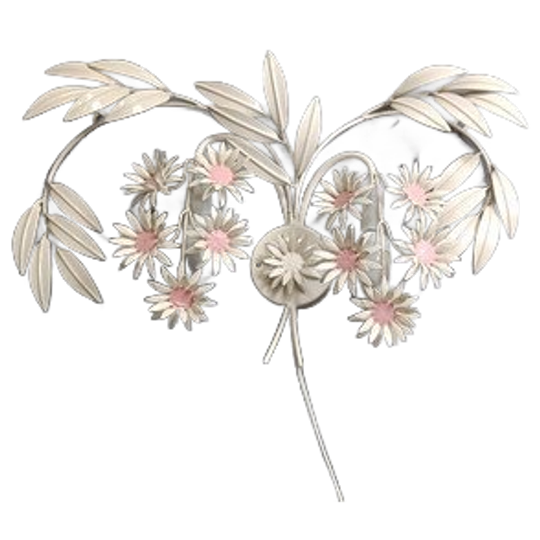 Vintage Floral Wall Lamp By Hans Kögl , 1970s 1