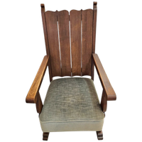 Oak High Back Arm Chair 1930s