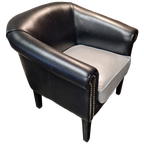 Chesterfield Club Chair - Zwart/zilver thumbnail 1