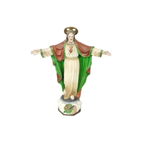 Gipsen Beeld Jezus Heilig Hart 1