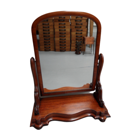 Mahoniehouten Toiletspiegel 1
