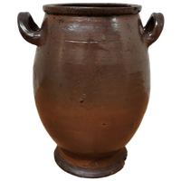 Aardewerk Antiek Keulse Pot, Plantenbak, Bloempot. 007