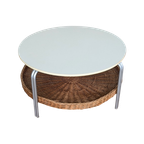 Salontafel Met Lectuurmand – Jaren 70 - (mf20) thumbnail 1