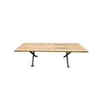 Prachtige Grote Boomstam Tuintafel 260 Cm