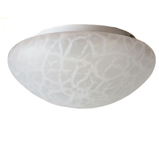 Vintage Plafonierre Mat Glas <<<brand>>>, Jaren '70/'80 1
