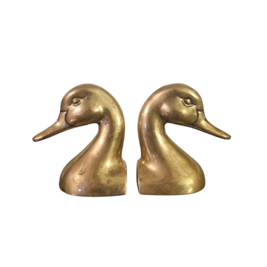 Elegante Messing ''ducks'' Boekensteunen 1