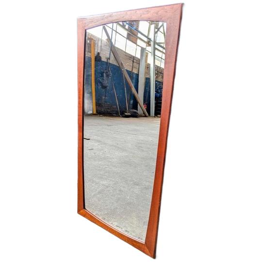Vintage Deense Teak Spiegel, Jaren 60 1