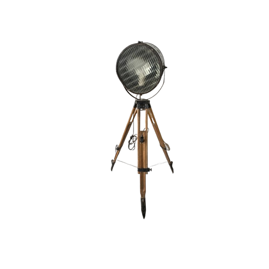Vintage Ukranian Indistrial Tripod Lamp 1