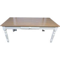 Prachtige Witte Landelijke Eettafel 190 Bij 88 Cm