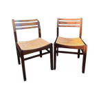 2X Pastoe Stoel Met Biezen Zitting thumbnail 1