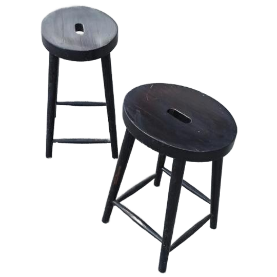 Set Van 2 Vintage Houten Kruks 1