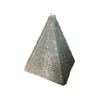 Vintage Glas En Ijzerdraad Pyramide Tafellamp 1968 thumbnail 1