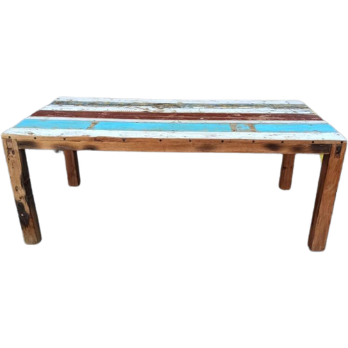 Gerecycled Robuust Rustieke Houten Eettafel, 200 X 95 Cm